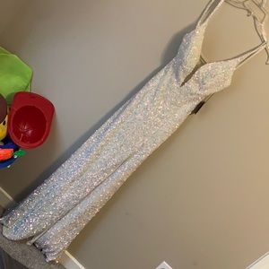 NWT white sequin dress.